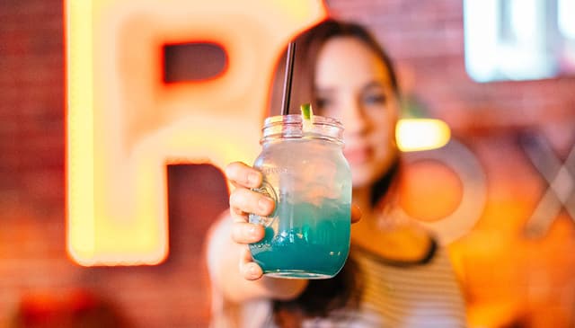 A cocktail served at The Roxbury