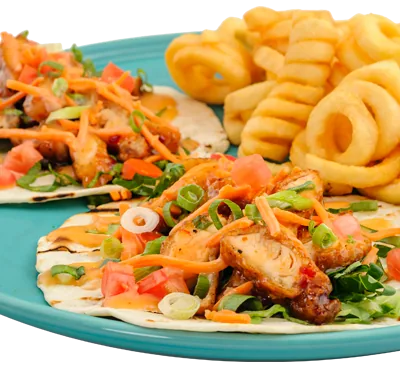 Crispy Thai Chicken Tacos