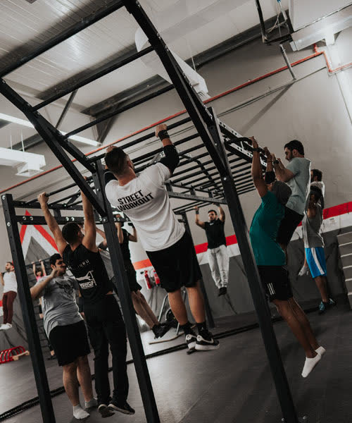 Training at Muscle Up Fitness, from the club’s original gallery
