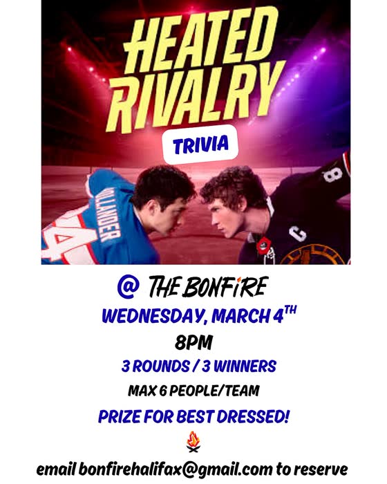 Heated Rivalry trivia poster