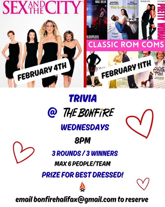 Sex and the City & Rom-Coms trivia poster