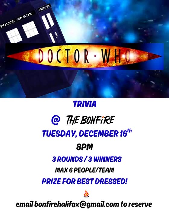 Doctor Who trivia poster
