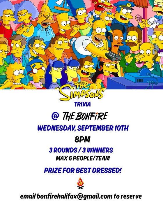 The Simpsons trivia poster
