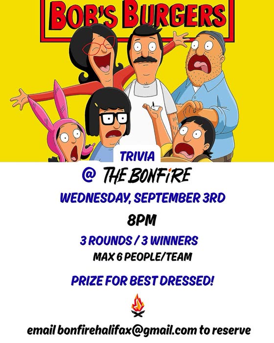 Bob's Burgers trivia poster